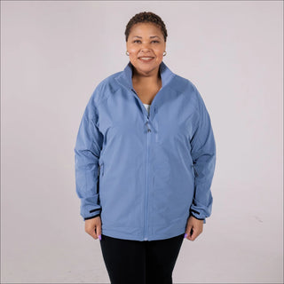 Women’s Plus Size 2X-6X Stretch Rain Jacket Windbreaker Coat Sabre