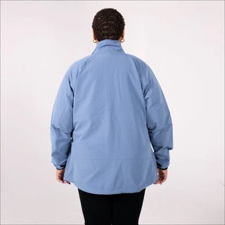 Women’s Plus Size 2X-6X Stretch Rain Jacket Windbreaker Coat Sabre