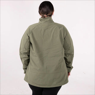 Women’s Plus Size 2X-6X Stretch Rain Jacket Windbreaker Coat Sabre