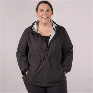 Plus Size 1X-6X Women's Rain Jacket Wind Breaker Mystique