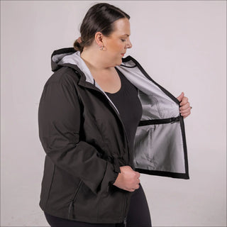 Plus Size 1X-6X Women's Rain Jacket Wind Breaker Mystique