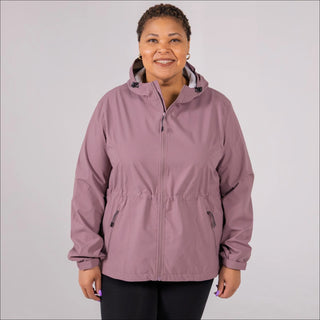 Plus Size 1X-6X Women's Rain Jacket Wind Breaker Mystique