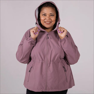 Plus Size 1X-6X Women's Rain Jacket Wind Breaker Mystique