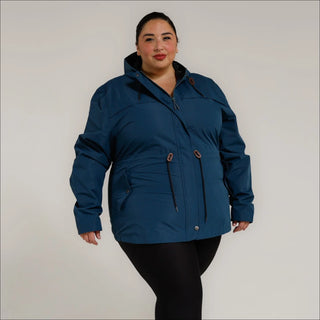 Women’s Plus Size 1X-6X  Waterproof Rain Jacket Windbreaker Coat Manchester