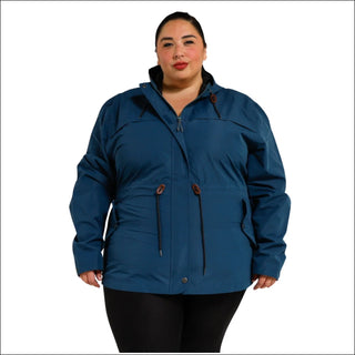 Women’s Plus Size 1X-6X  Waterproof Rain Jacket Windbreaker Coat Manchester