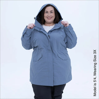 Women's Plus Size Rain Jacket & Trench Coat - The Berwick - Spring & Fall 1X-6X