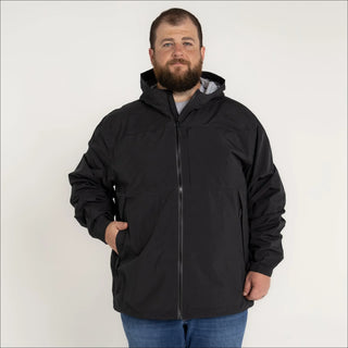 Men’s Big 2XL-7XL Rain Jacket Rugged Rainier Windbreaker Coat Snow Country Outerwear