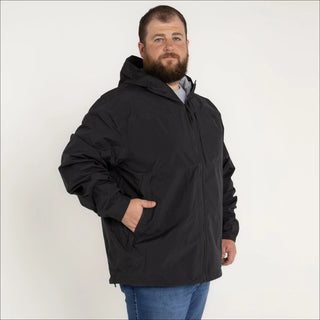 Men’s Big 2XL-7XL Rain Jacket Rugged Rainier Windbreaker Coat Snow Country Outerwear