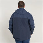 Navy hooded jacket from Men’s Big 3XL-7XL Rain Jacket Windbreaker Cloudburst Coat