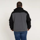 Two-tone hooded jacket from Snow Country Outerwear Men’s Big Rain Jacket Windbreaker
