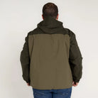 Olive green hooded jacket from Snow Country Outerwear 3X-7X men’s big rain jacket