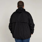 Black hooded jacket from Snow Country Outerwear Mens Packable Rain Jacket collection