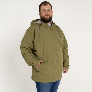 Men’s Big 3XL-7XL Rain Jacket  Windguard Windbreaker Coat Spring Fall
