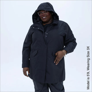 Women's Plus Size Rain Jacket & Trench Coat - The Berwick - Spring & Fall 1X-6X