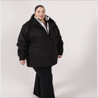 Black oversized winter coat from Women’s Plus Size 1X-6X Winter Down Alternative 3in1 Coat Jacket Snow Country Outerwear Alps