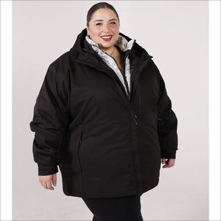 Women’s Plus Size 1X-6X Winter Down Alternative 3in1 Coat Jacket Snow Country Outerwear Alps