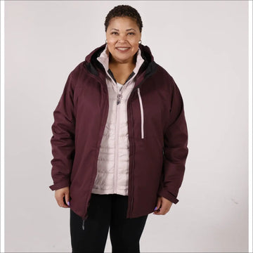 Snow Country Outerwear Women's Plus Size 3-in-1 Winter Down