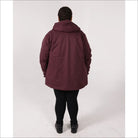 Maroon hooded parka from Women’s Plus Size 1X-6X Winter Down Alternative 3in1 Coat Jacket Snow Country Outerwear Alps