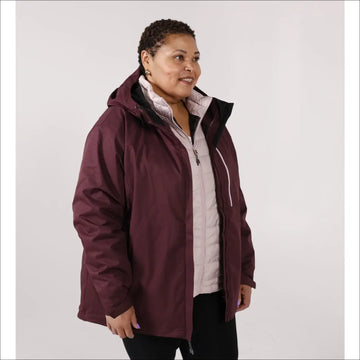 Snow Country Outerwear Women's Plus Size 3-in-1 Winter Down