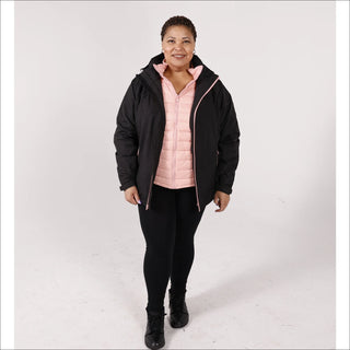 Women’s Plus Size 1X-6X Winter Down Alternative 3in1 Coat Jacket Snow Country Outerwear Alps