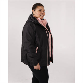 Women’s Plus Size 1X-6X Winter Down Alternative 3in1 Coat Jacket Snow Country Outerwear Alps