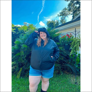 Women’s Plus Size Packable 1X-6X Windbreaker Rain Jacket