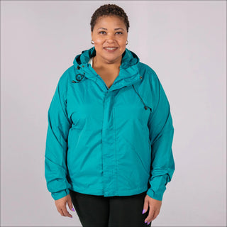 Women’s Plus Size Packable 1X-6X Windbreaker Rain Jacket
