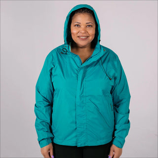 Women’s Plus Size Packable 1X-6X Windbreaker Rain Jacket