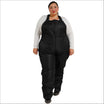 Black insulated snow bib overalls from Snow Country Outerwear for women plus size ski wear