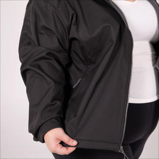 Women’s Plus Size 1X-6X  Micro Fleece Soft Shell  Updated Jacket Coat Spring or Fall Outerwear