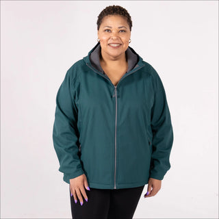 Women’s Plus Size 1X-6X  Micro Fleece Soft Shell  Updated Jacket Coat Spring or Fall Outerwear