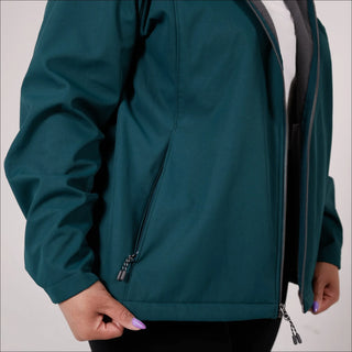Women’s Plus Size 1X-6X  Micro Fleece Soft Shell  Updated Jacket Coat Spring or Fall Outerwear