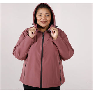 Women’s Plus Size 1X-6X  Micro Fleece Soft Shell  Updated Jacket Coat Spring or Fall Outerwear