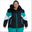 Black White Teal