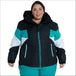 Black White Teal