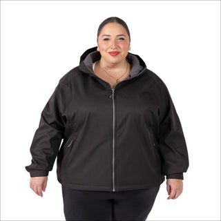 Women’s Plus Size 1X-6X  Micro Fleece Soft Shell  Updated Jacket Coat Spring or Fall Outerwear