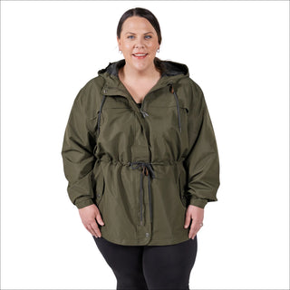 Women’s Plus Size 1X-6X  Waterproof Rain Jacket Windbreaker Coat Manchester