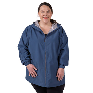 Women’s Plus Size 1X-6X Waterproof Rain Jacket Windbreaker coat Camden Spring Fall