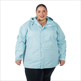Women’s Plus Size Packable 1X-6X Windbreaker Rain Jacket