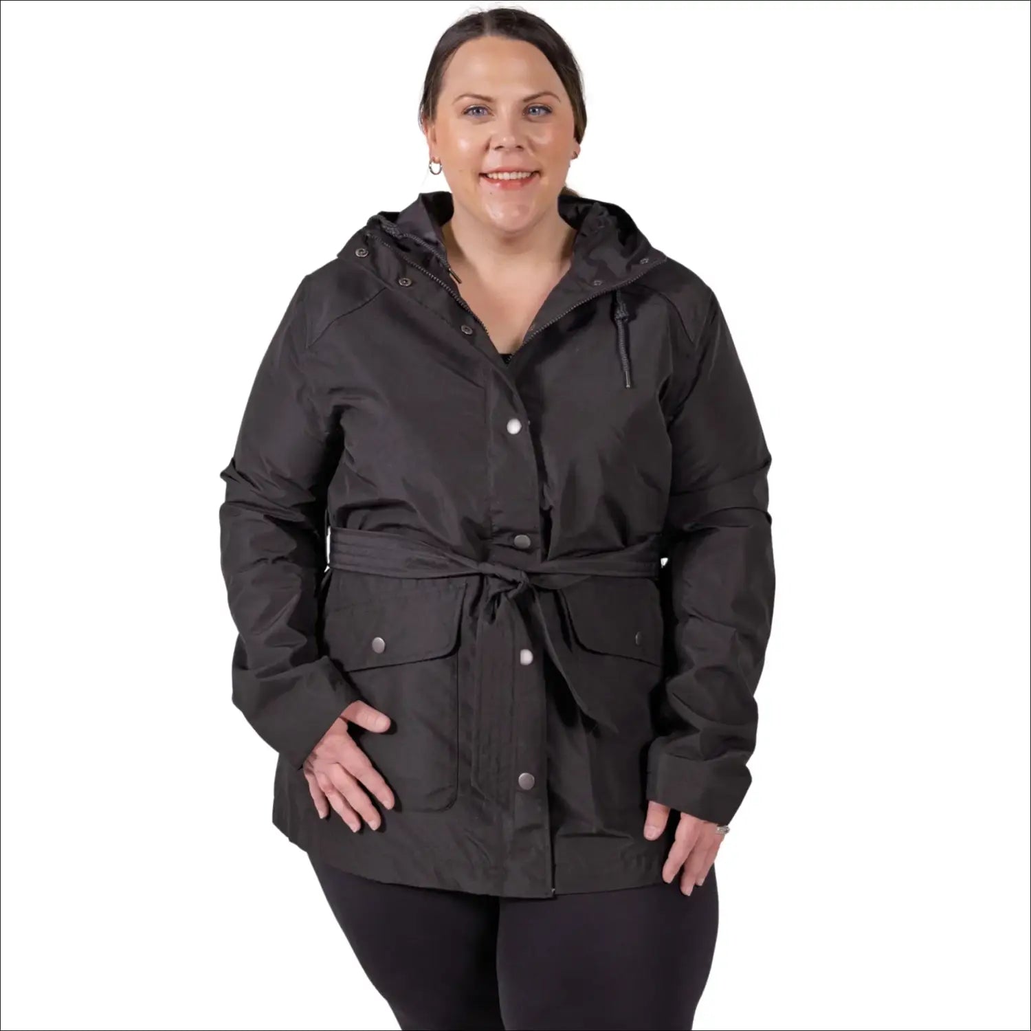 Shop Snow Country Outerwear Women's Plus Size Short Trench Rain