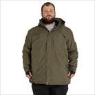 Olive green hooded parka from Men’s Big Sizes Insulated Winter Snow Ski Jacket Coat