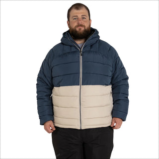 Mens Big 2XL-7XL Synthetic Down Hooded Winter Jacket Coat Snow Country Outerwear