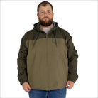 Olive green hooded jacket from Snow Country Outerwear 3X-7X Men’s Big Rain Jacket Windbreaker