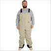Beige snow bib overalls for men from Snow Country Outerwear in various sizes