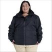 Black hooded jacket from Snow Country Outerwear Women’s Plus Size Ski Coat collection
