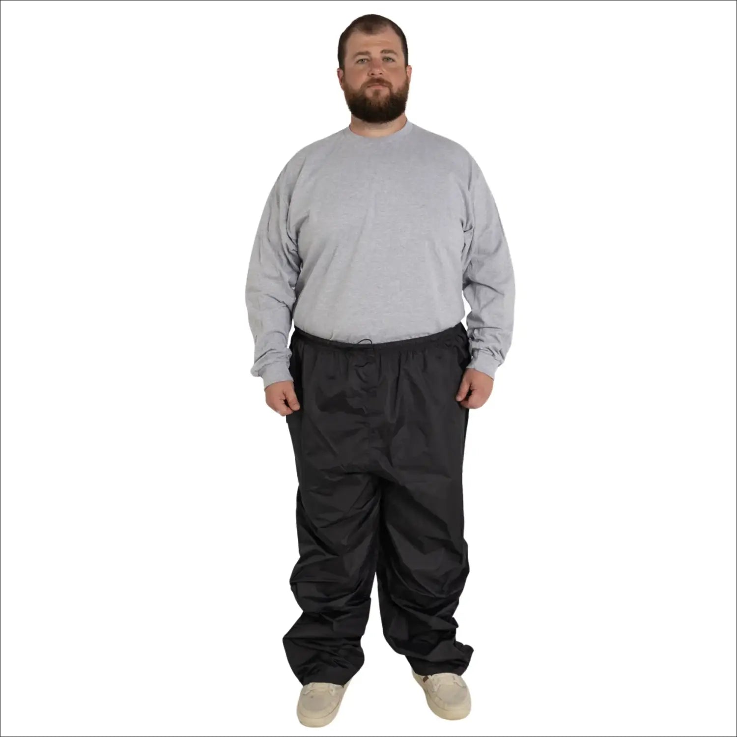 Snow Country Outerwear 3XL 7XL Men s Rain Pants Big Sizes Lightweight Shell with Elastic Waist
