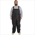 Black insulated bib overalls from Snow Country Outerwear Men’s S-XL for winter skiing