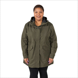 Plus Size 1X-6X Women's Rain Jacket Trench Coat Berwick Spring Fall