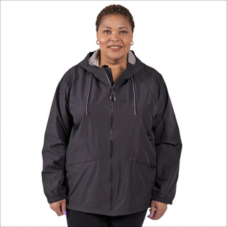 Women’s Plus Size 2X-6X Rain Jacket Windbreaker Windguard Hooded Coat
