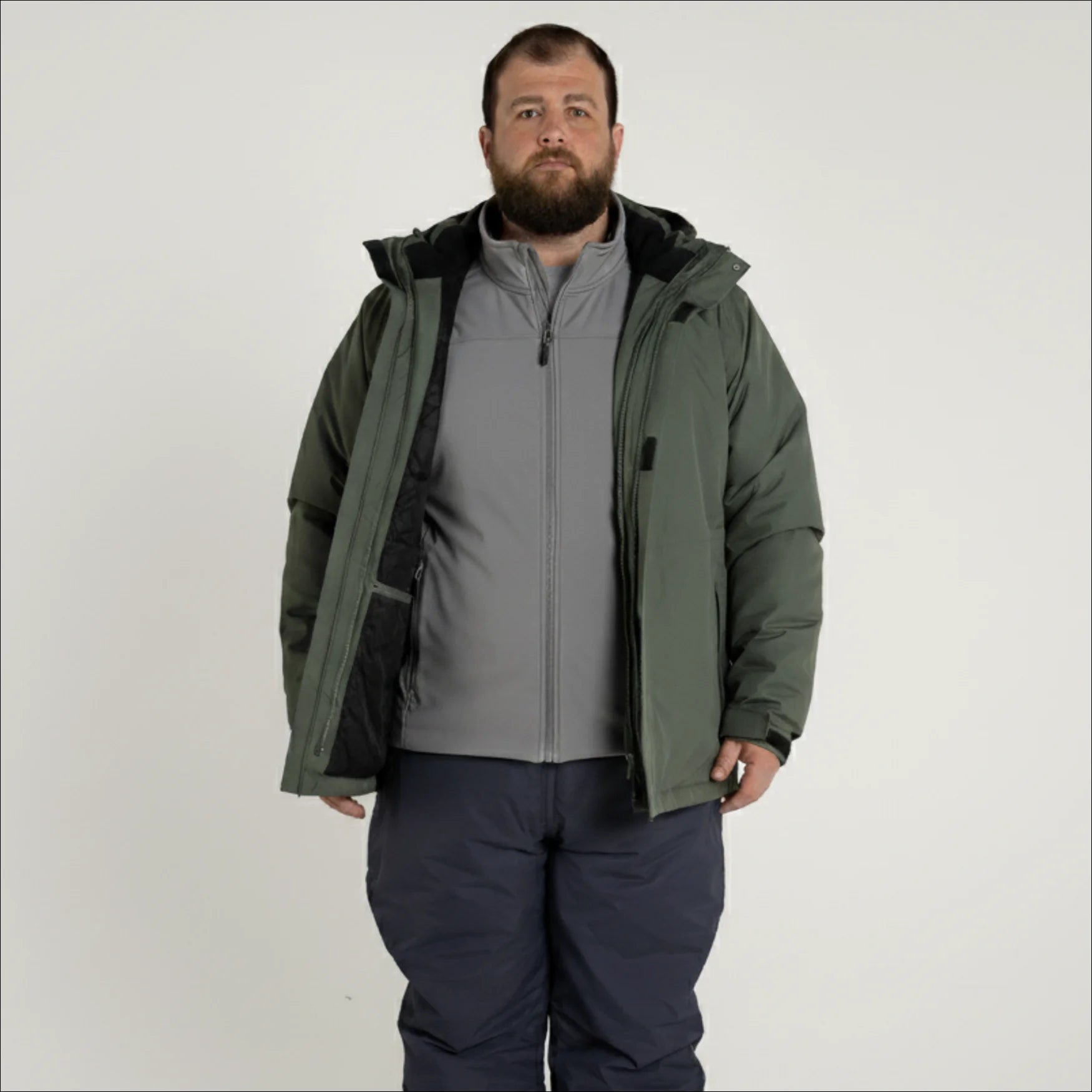 Snow Country Outerwear Men's 3in1 Winter Coat Cascade 3XL-7XL